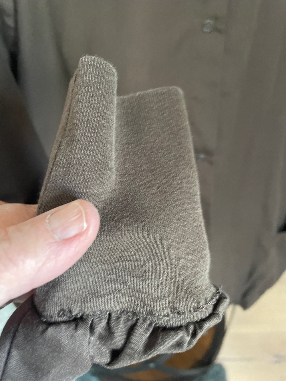 Brown Women's Long-Sleeve Scrub Jacket - Picture 5 of 6